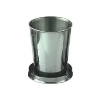 Folding Collapsible Cup 60ml/140ml/250ml Camping Mug Leakproof Stainless Steel Telescopic Cup
