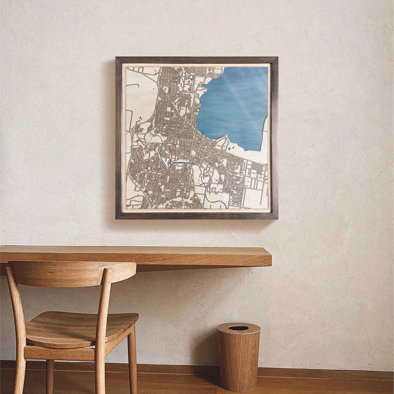 Geelong Wooden Map