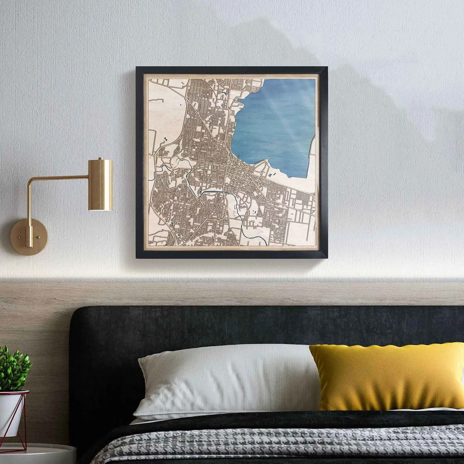 Geelong Wooden Map
