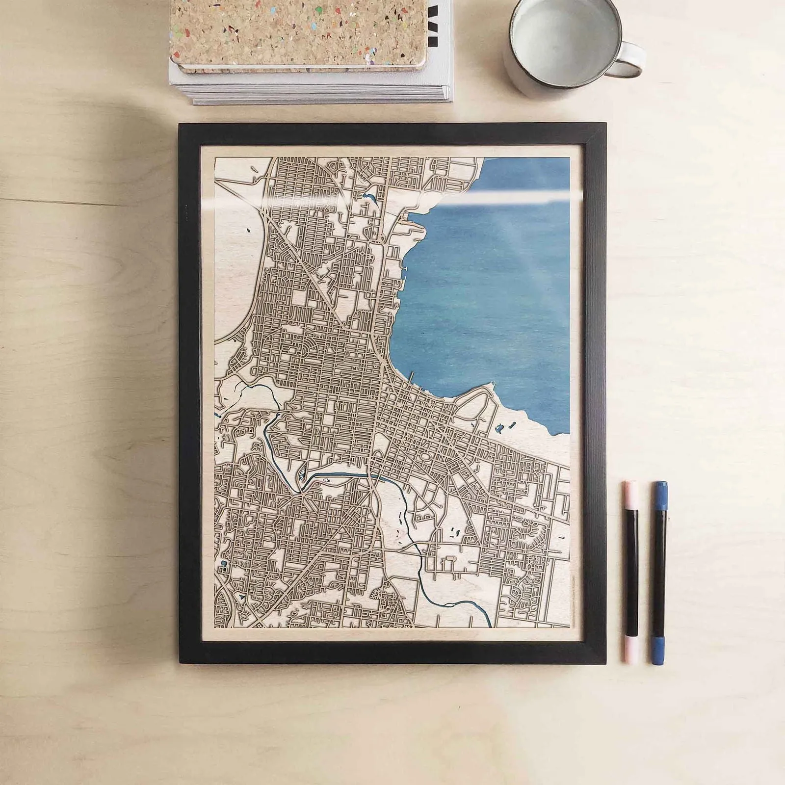 Geelong Wooden Map