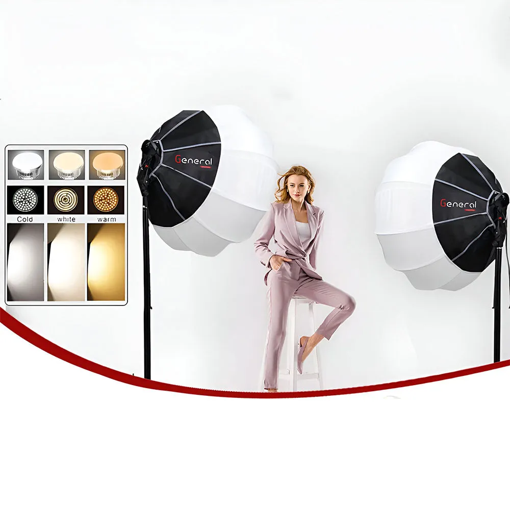 General Light KIT2PC QX65CM Kit Softbox With 2 Lamp 150W