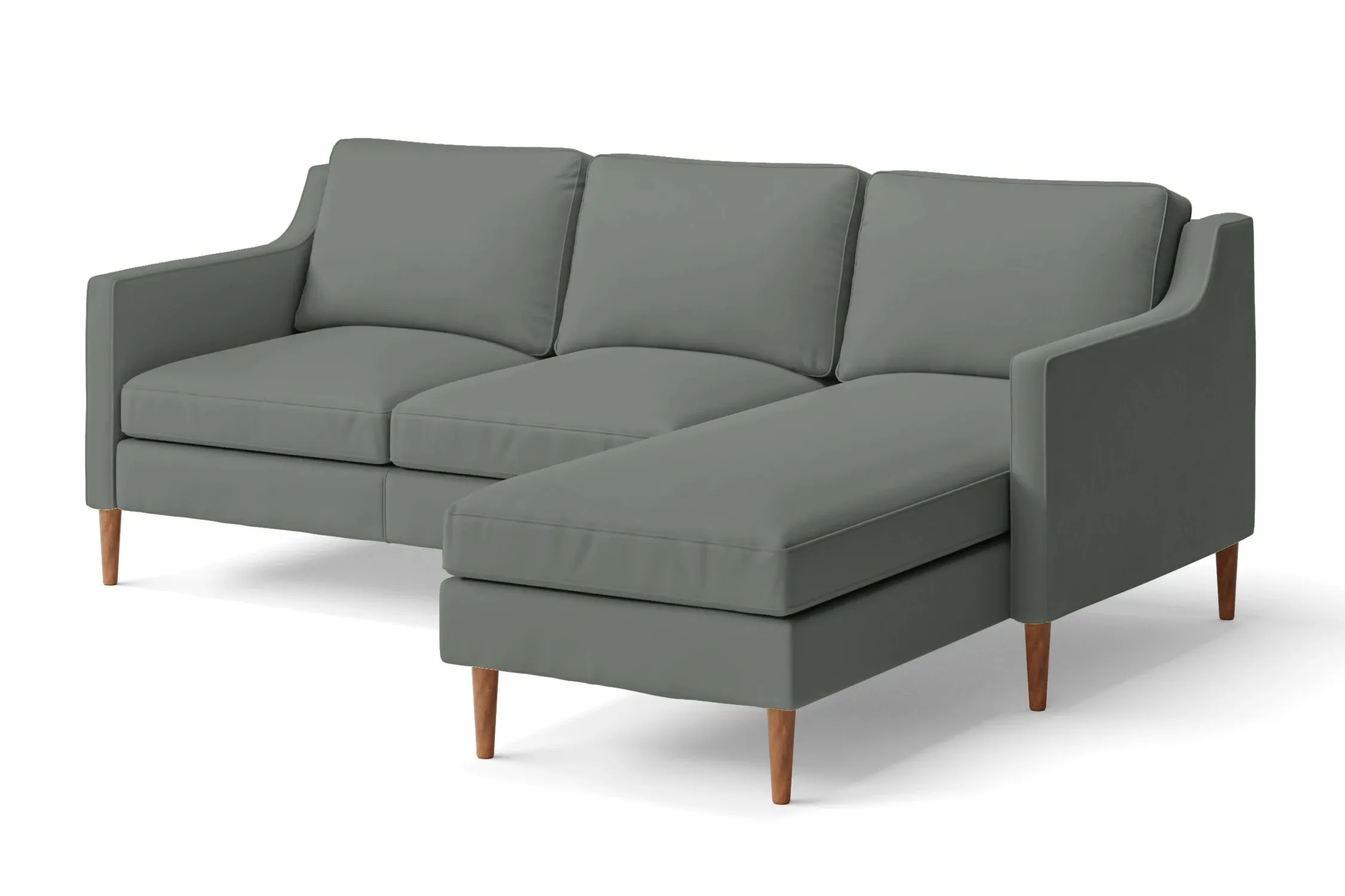 Greco 3 Seater Right Hand Facing Chaise Lounge Corner Sofa Lush Leather