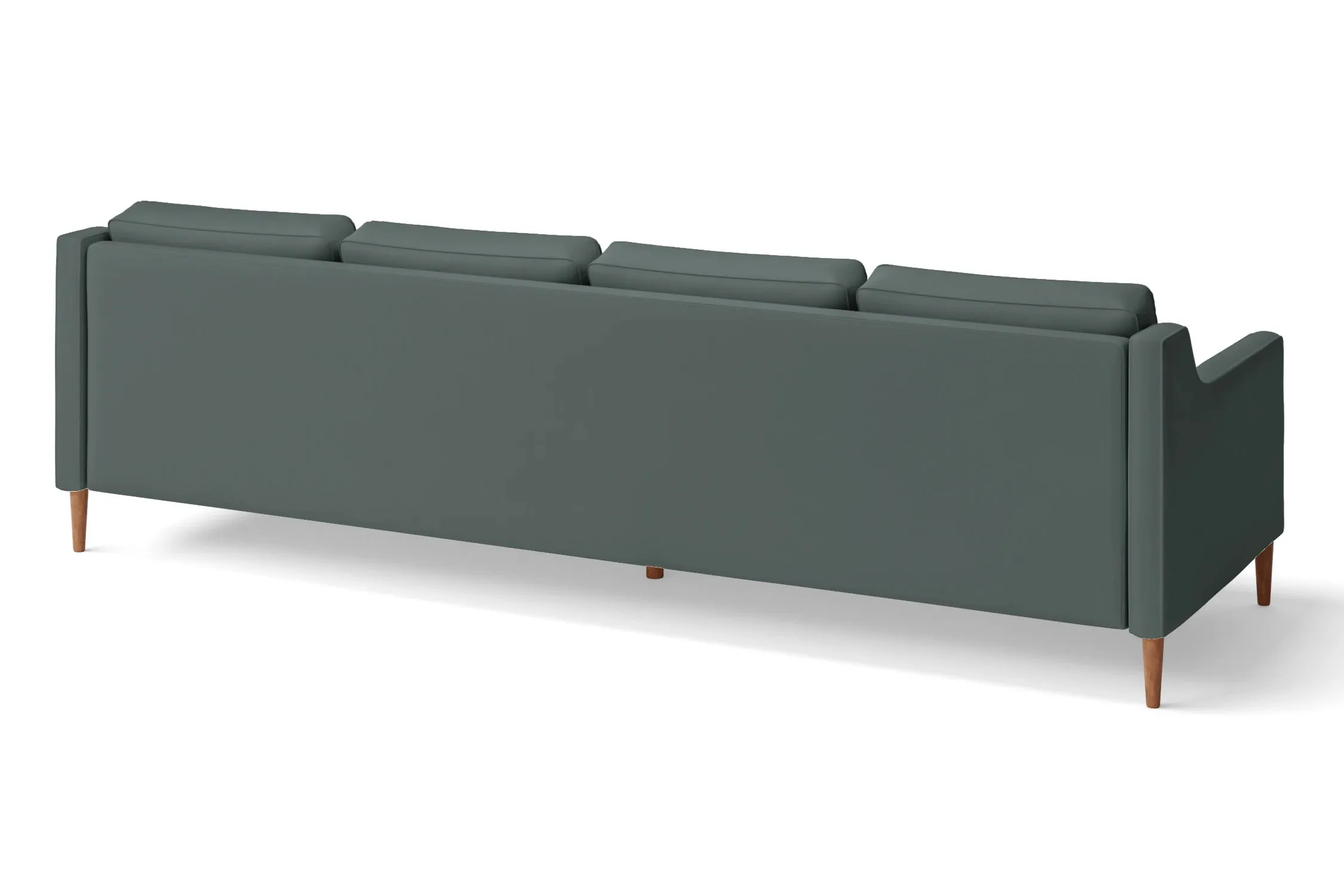 Greco 4 Seater Sofa Dusky Turquoise Leather