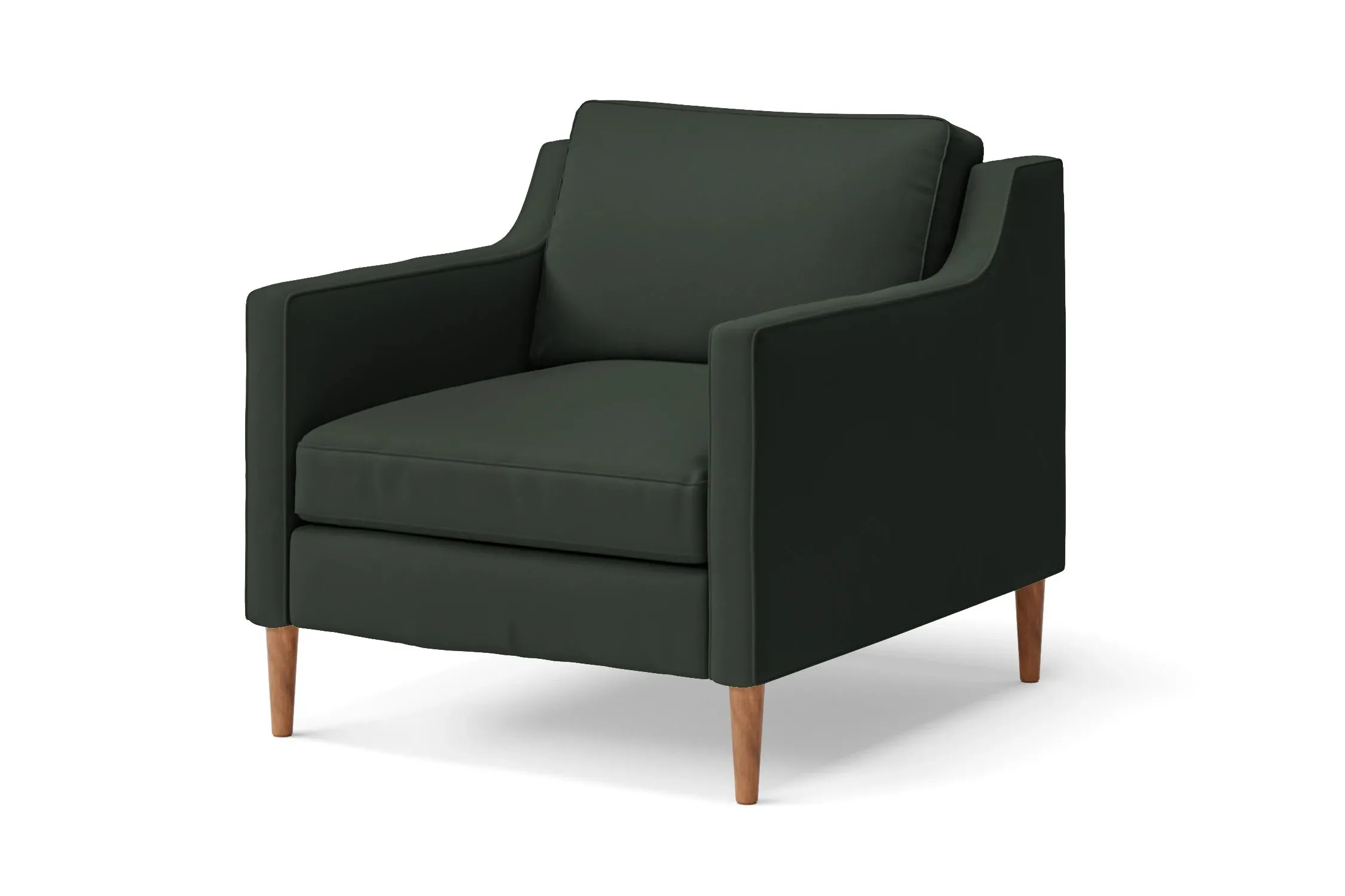 Greco Armchair Green Leather