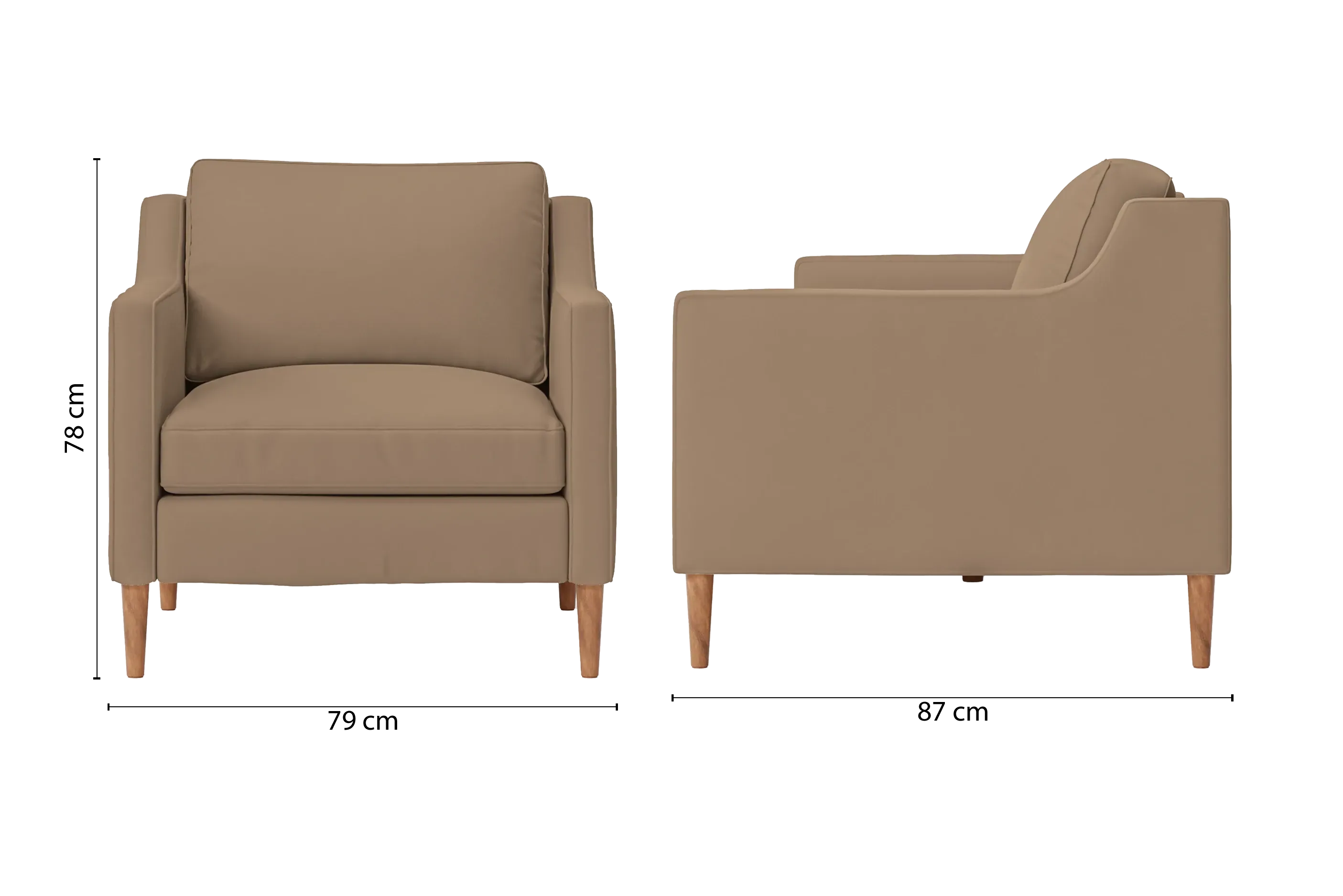 Greco Armchair Stone Leather