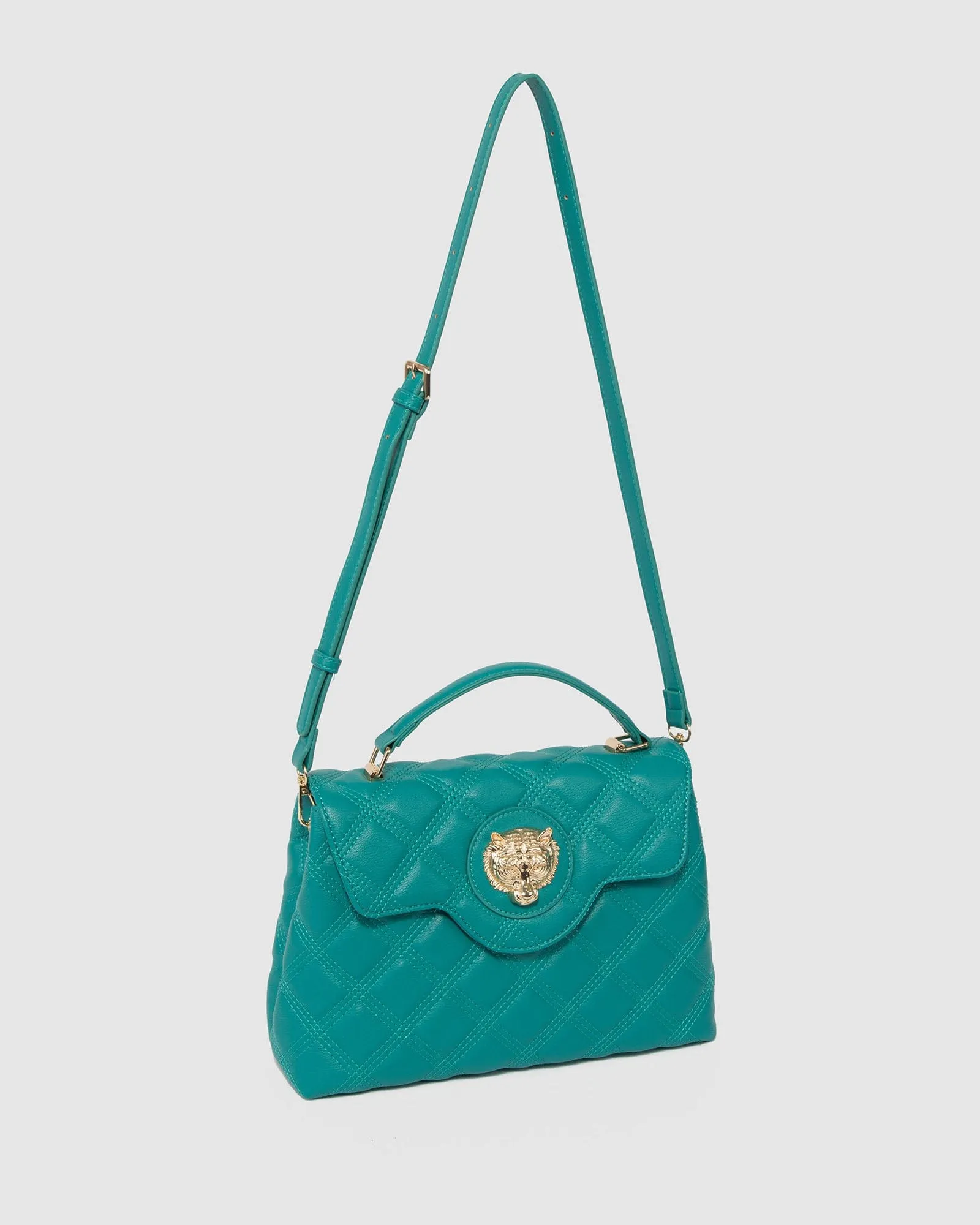 Green Asma Chain Top Handle Bag