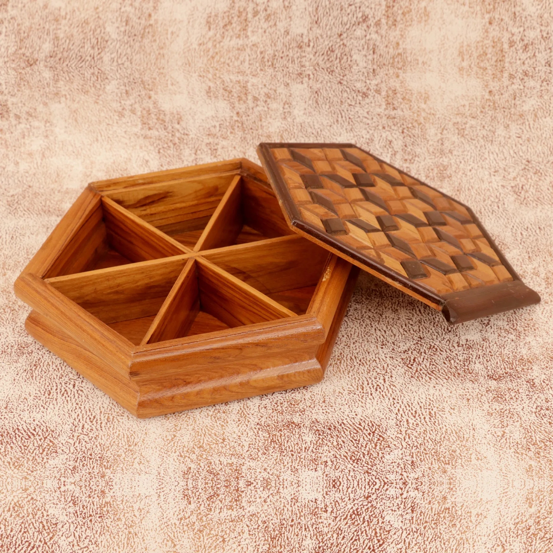 Hexagonal Inlay Box