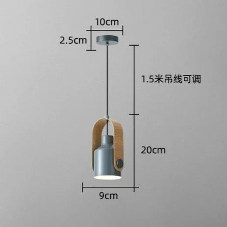 Japanese Style Log Art Bedside Chandelier Minimalist Design Lamp