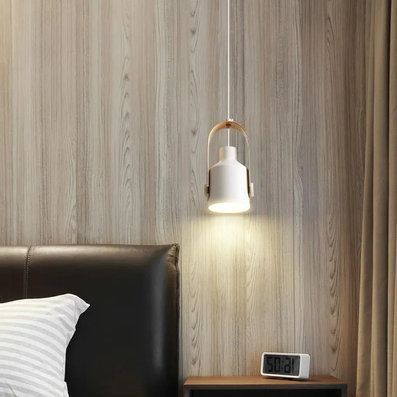 Japanese Style Log Art Bedside Chandelier Minimalist Design Lamp