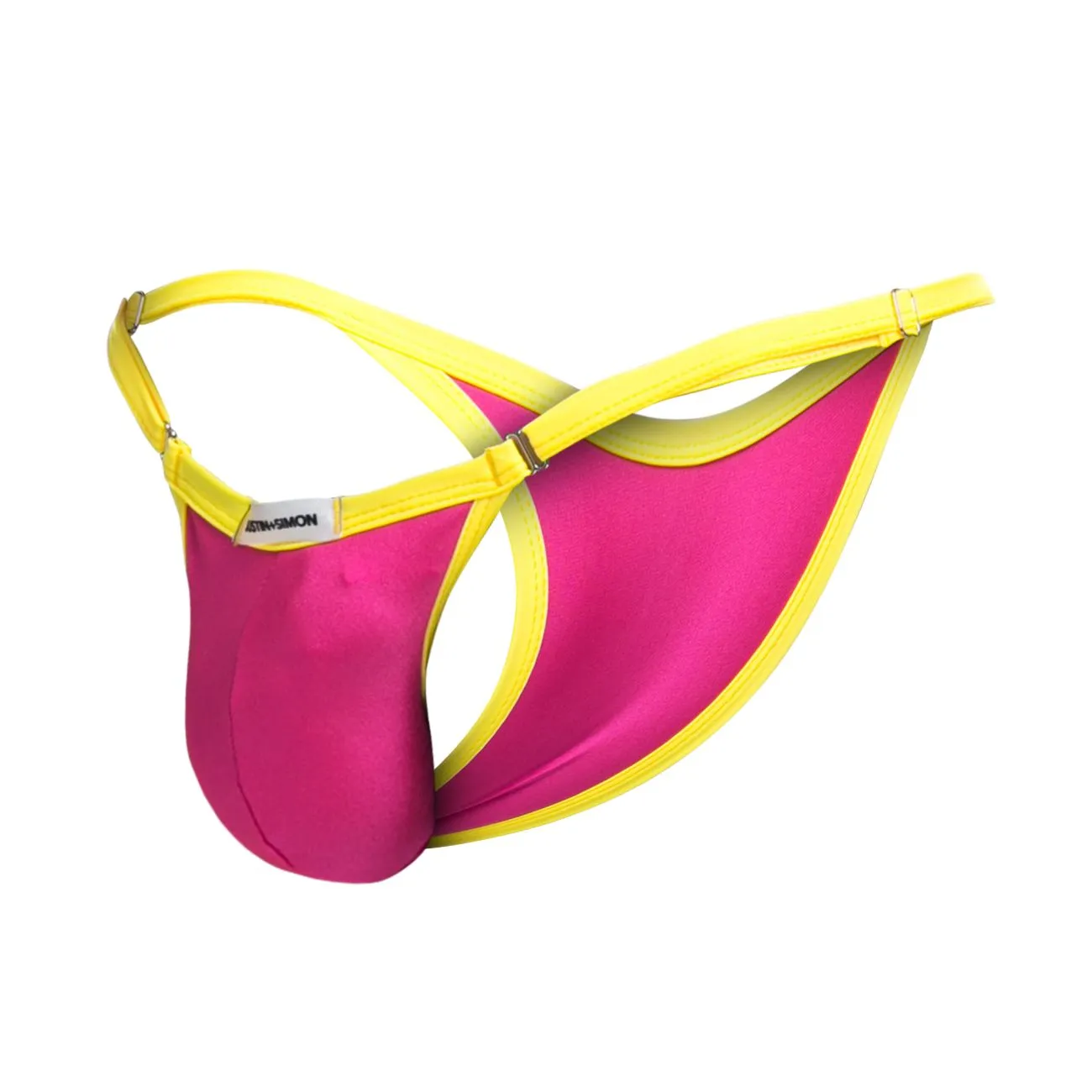 JUSTIN SIMON XSJ12 Bikini One Color Hot Pink