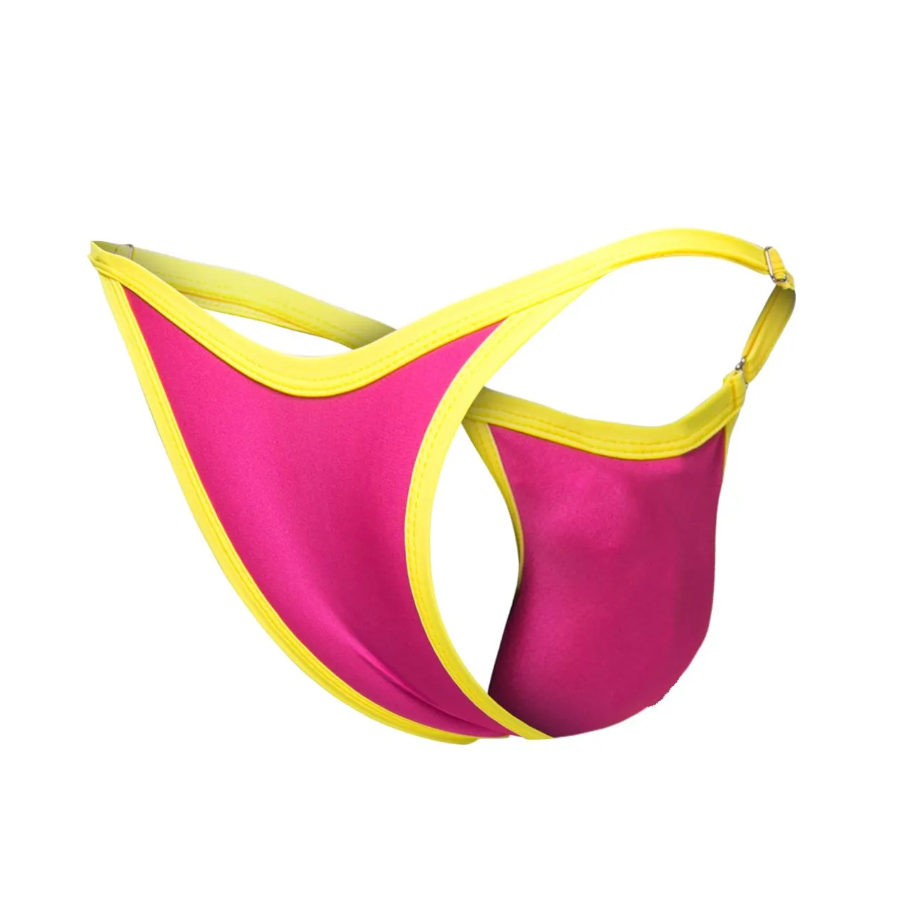 JUSTIN SIMON XSJ12 Bikini One Color Hot Pink