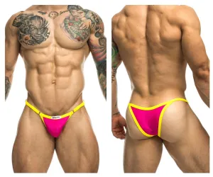 JUSTIN SIMON XSJ12 Bikini One Color Hot Pink