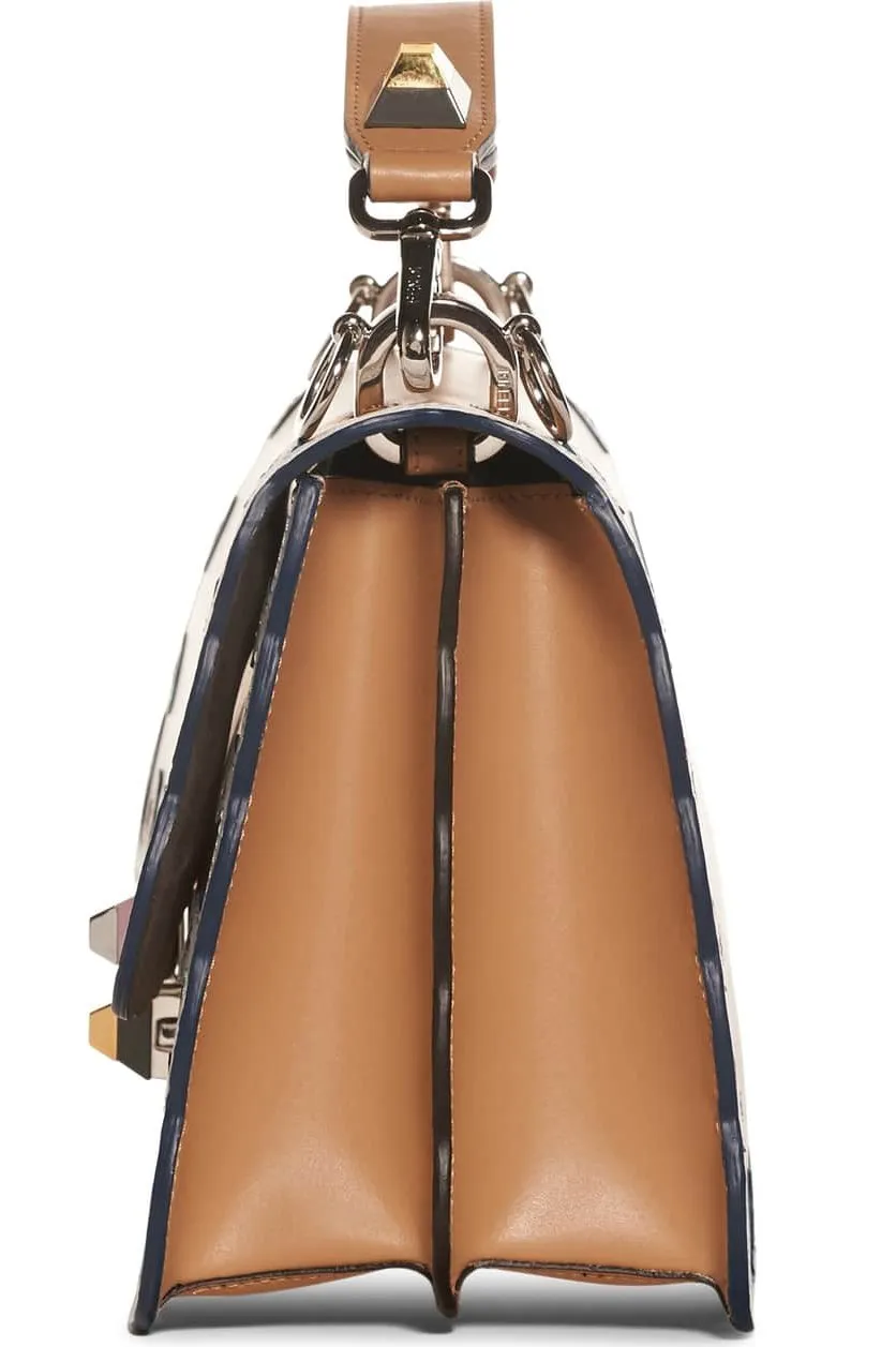 Kan I Scalloped Leather Shoulder Bag