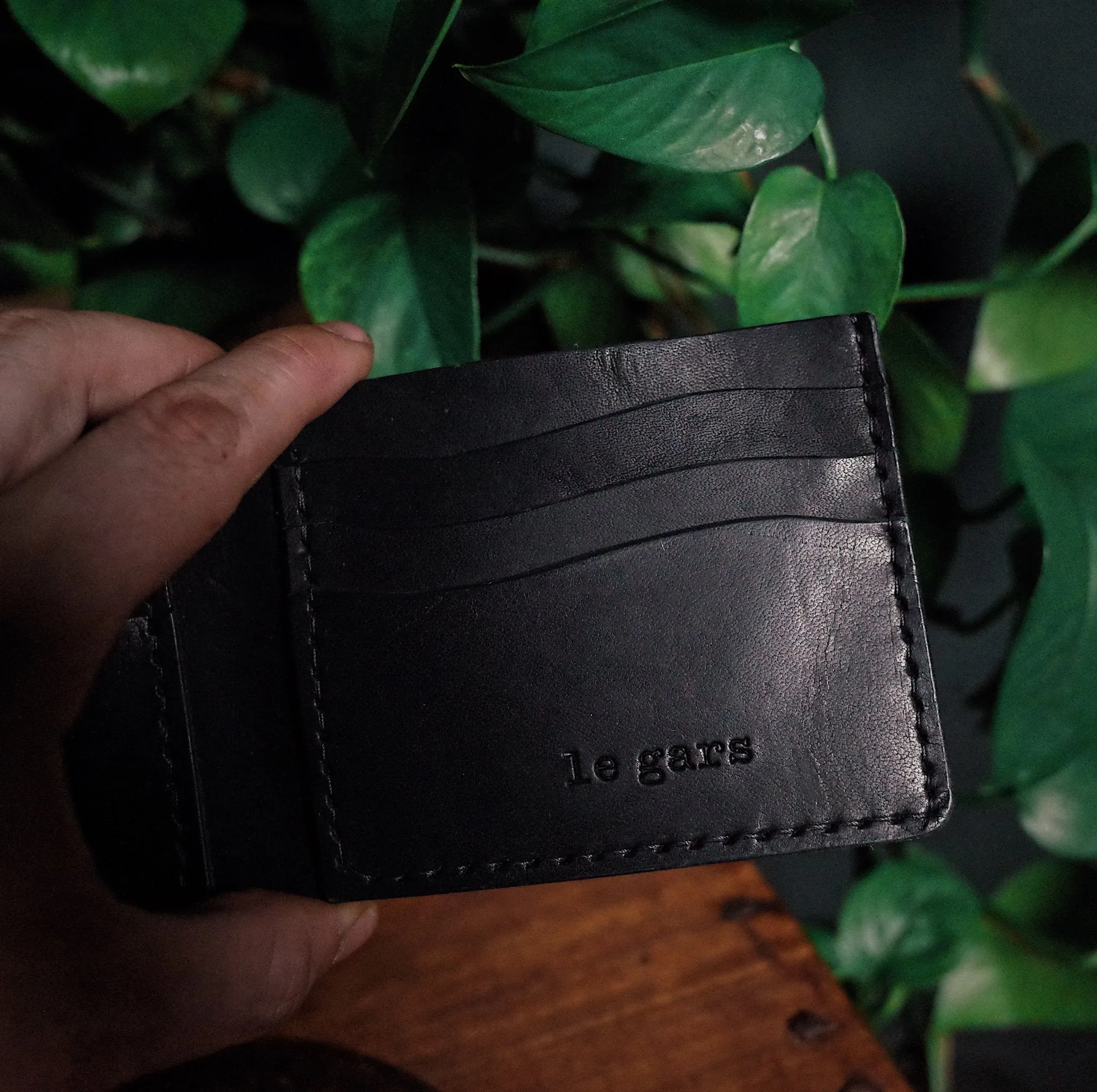 Ludger Leather Bifold Wallet – Black Edition
