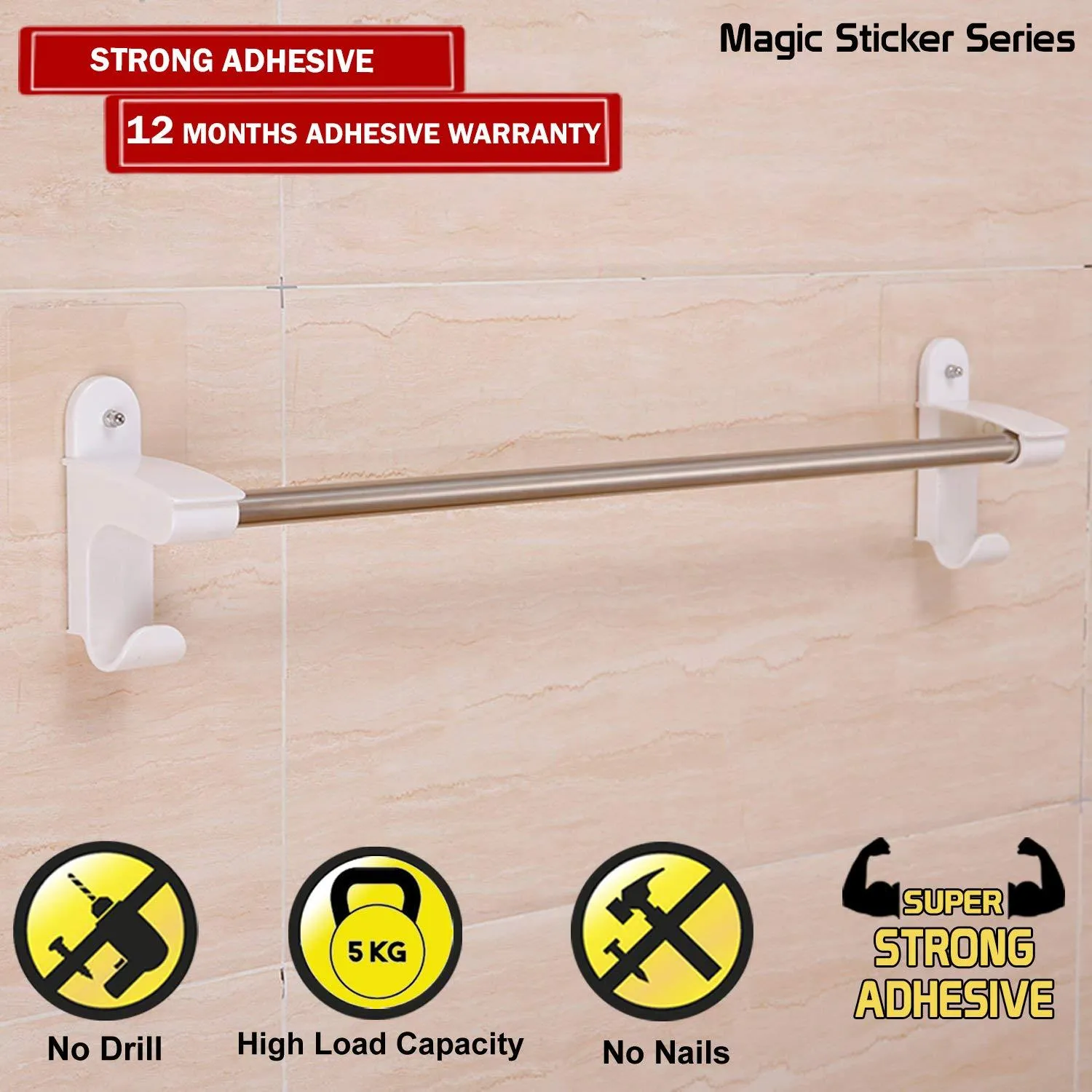 Magic Sticker Series Wall Mounted Towel Holder