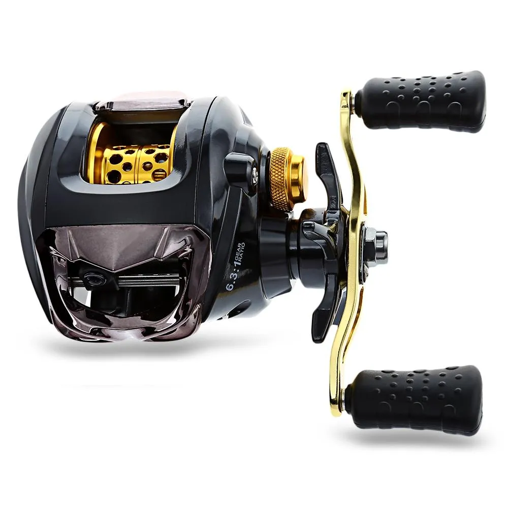 Magnetic Brake Smooth Casting Reel Hi-Tensile 6.3:1 Spool Carry Bag