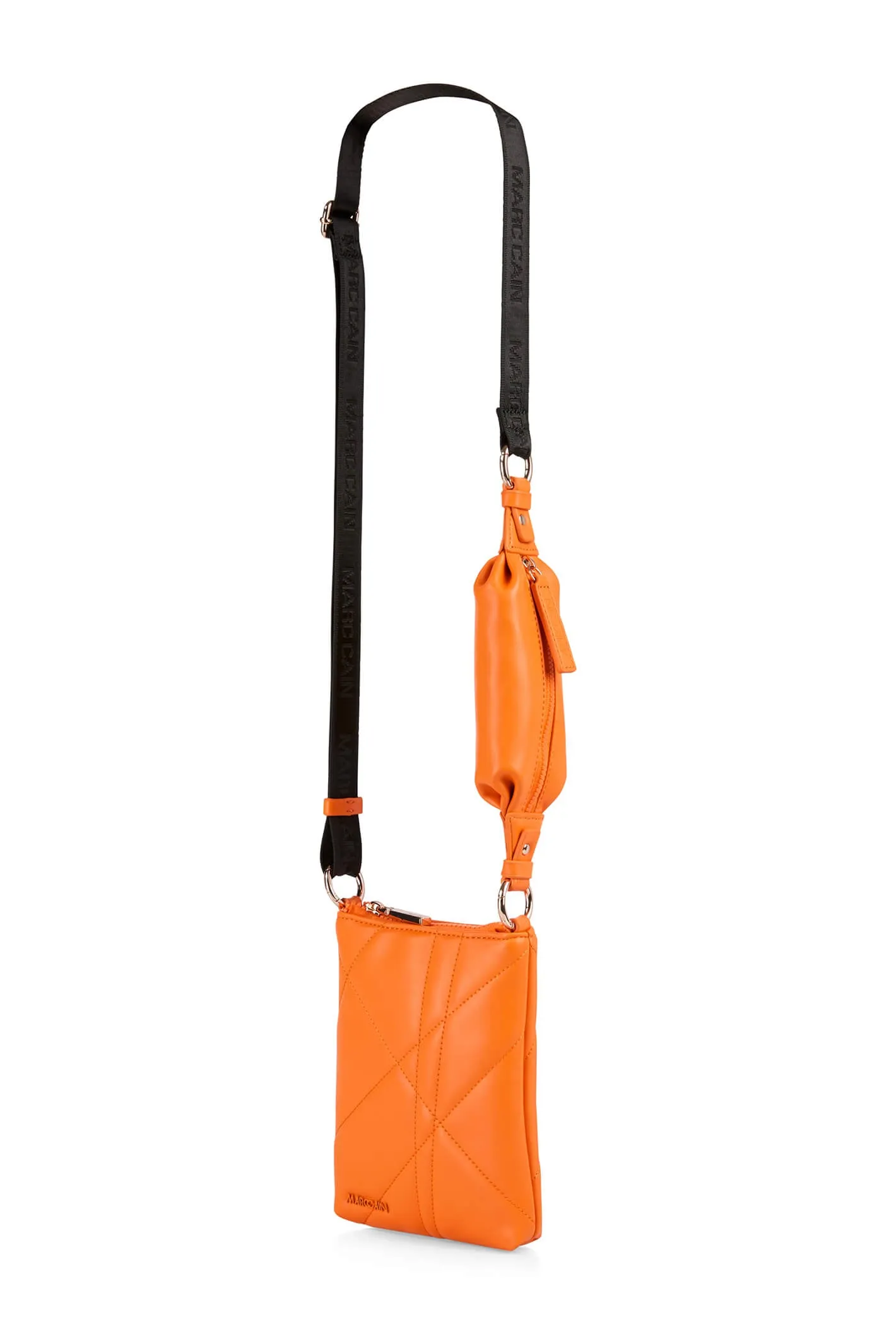 Marc Cain UB TM.02 Z03 Orange Crossbody Bag With Shopper