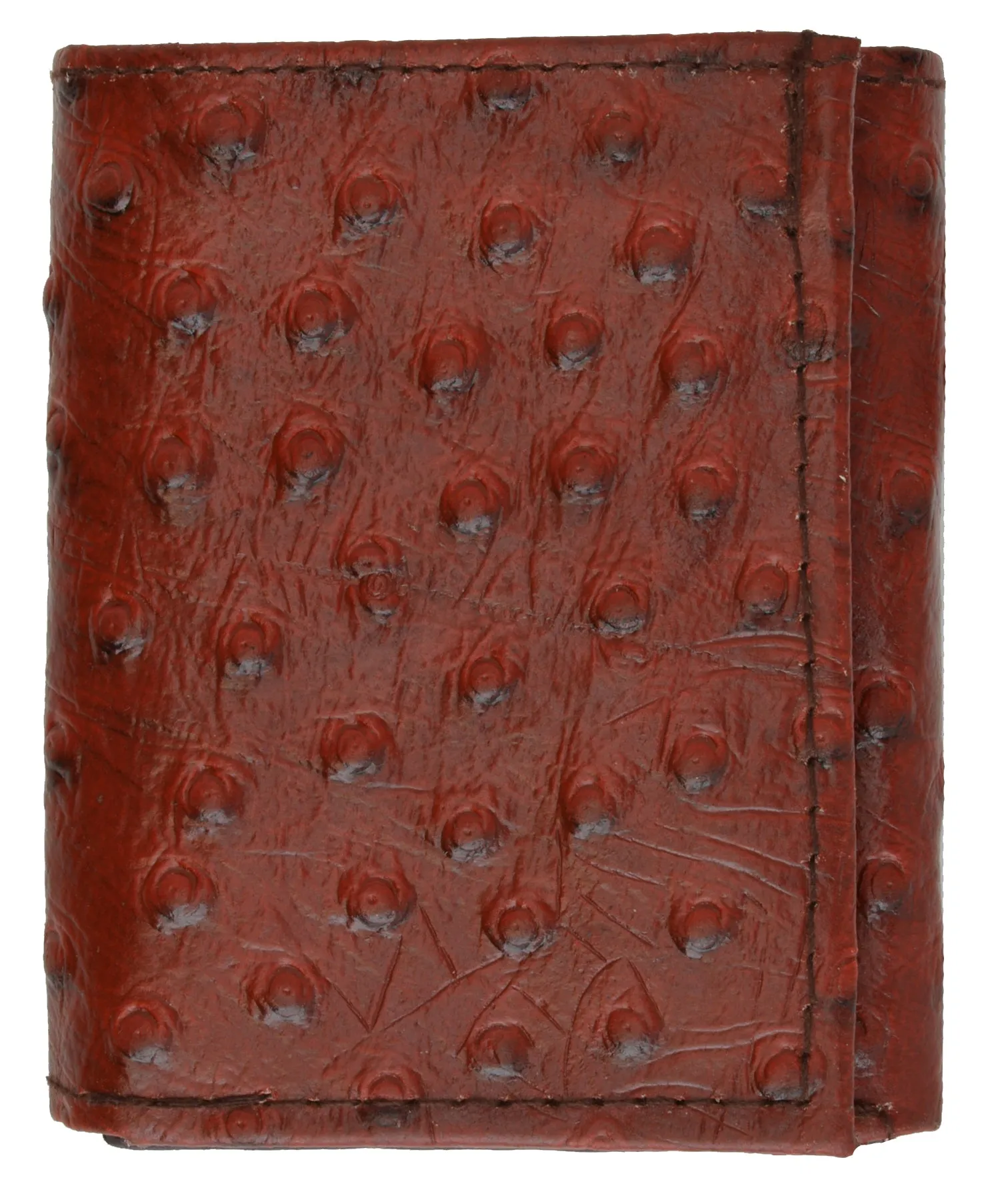 Mens Leather Wallets Ostrich Snakeskin Alligator Print Trifold Bifold to Choose