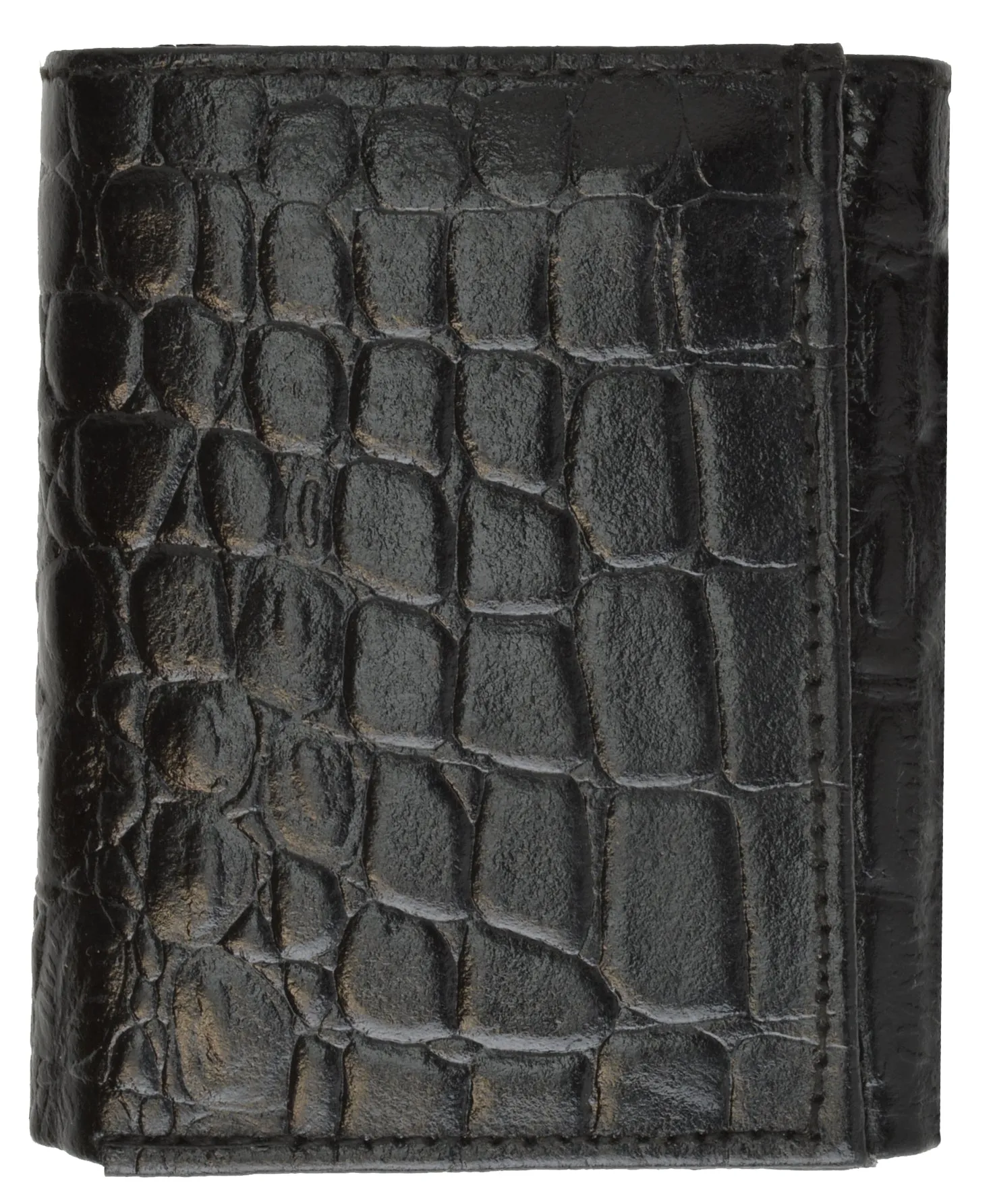 Mens Leather Wallets Ostrich Snakeskin Alligator Print Trifold Bifold to Choose