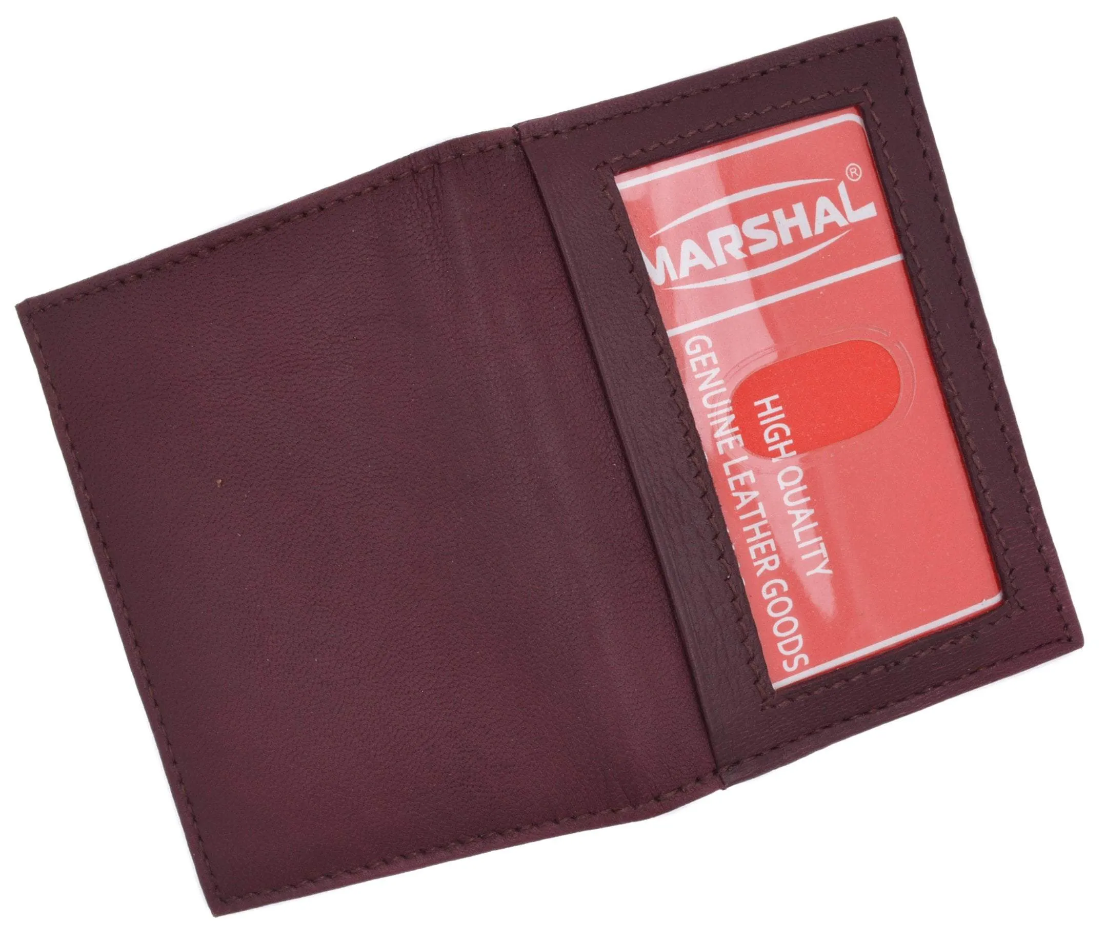 Mens Wallet Bifold Genuine Leather Slim Small Credit Card ID Holder with Front ID Licence Window