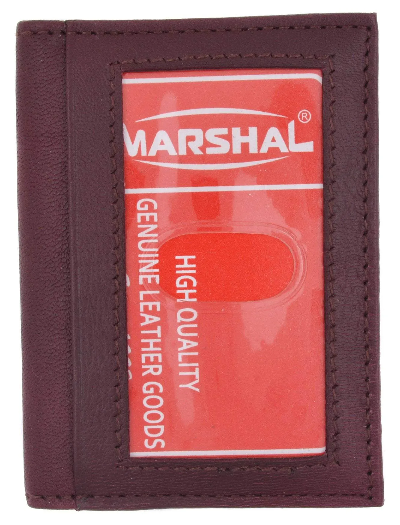 Mens Wallet Bifold Genuine Leather Slim Small Credit Card ID Holder with Front ID Licence Window