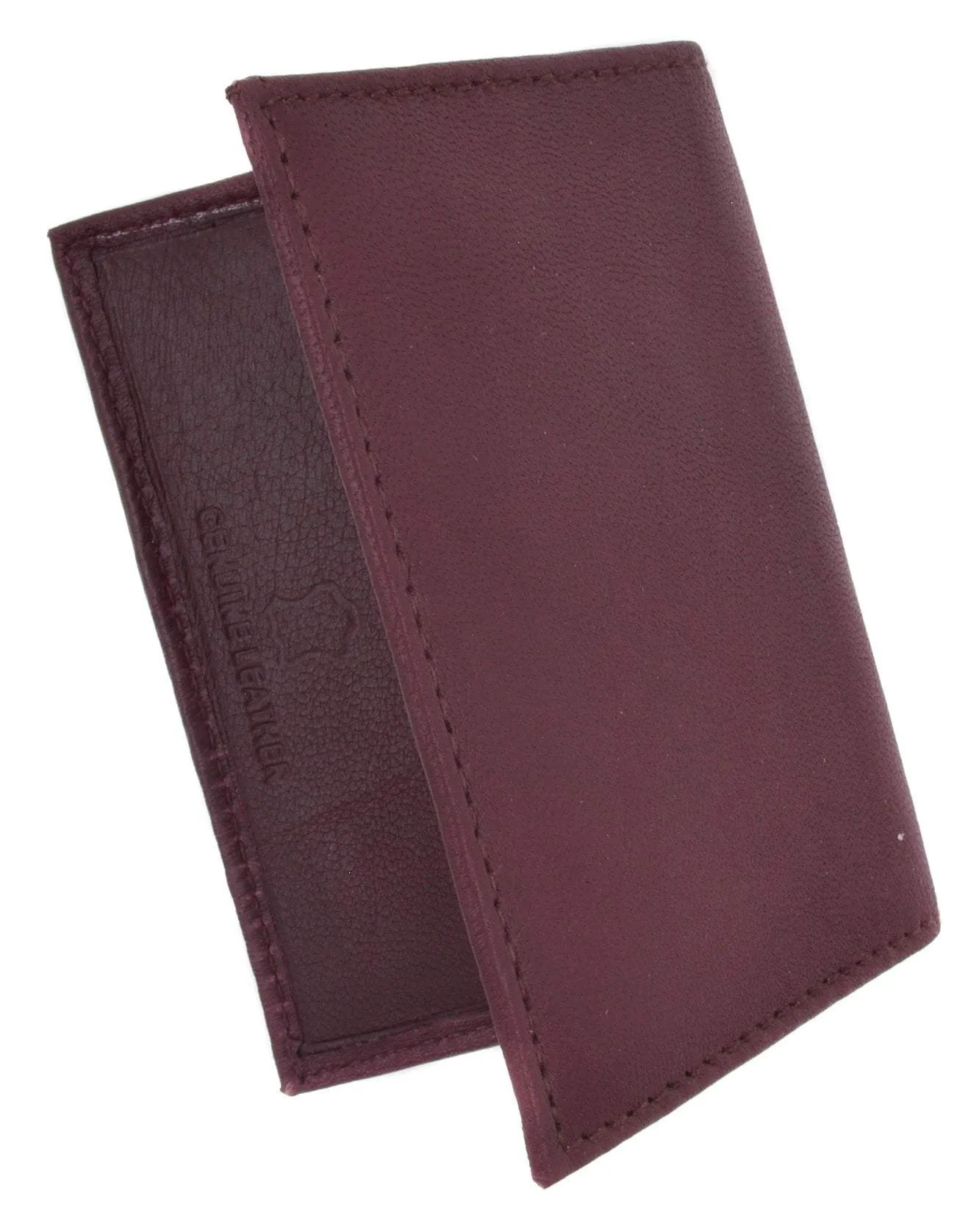 Mens Wallet Bifold Genuine Leather Slim Small Credit Card ID Holder with Front ID Licence Window