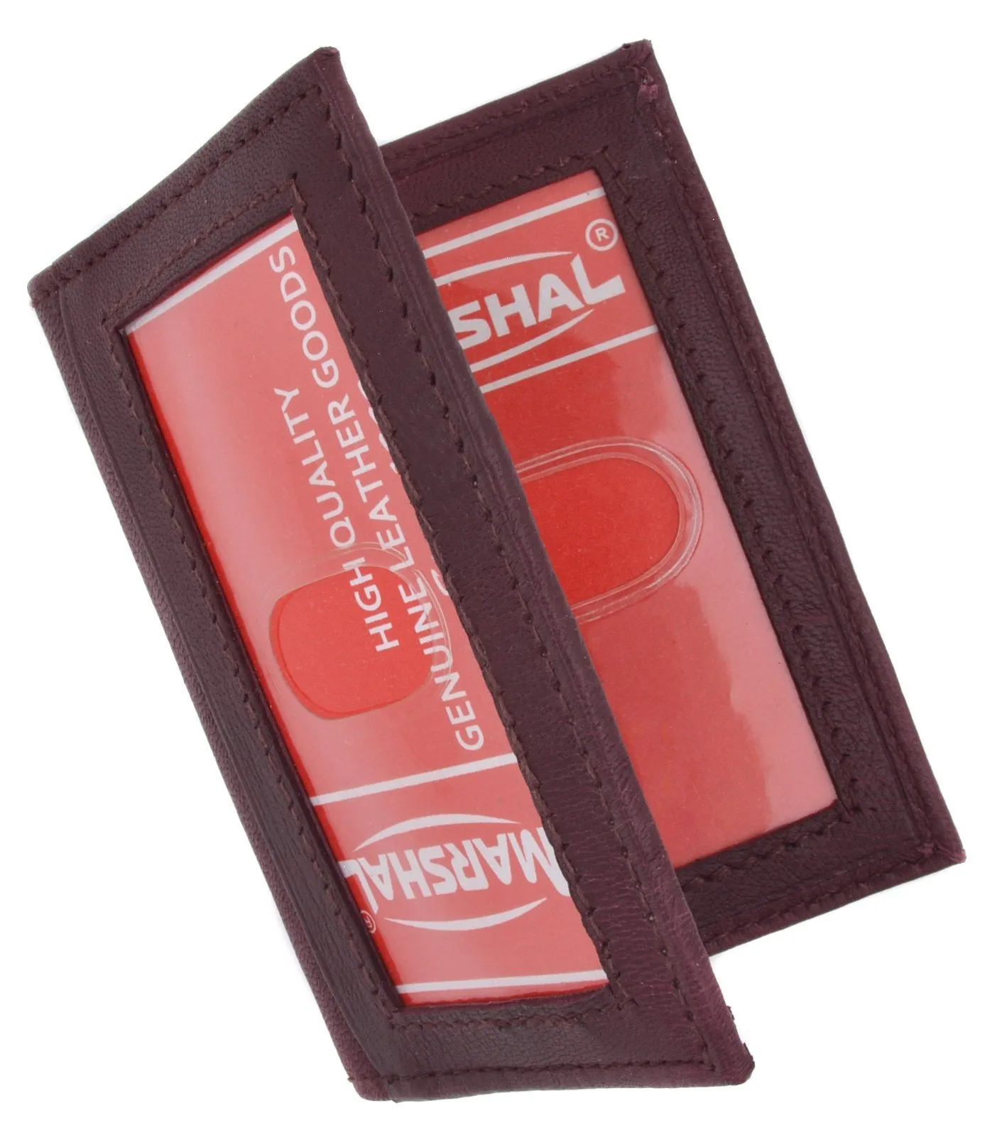 Mens Wallet Bifold Genuine Leather Slim Small Credit Card ID Holder with Front ID Licence Window