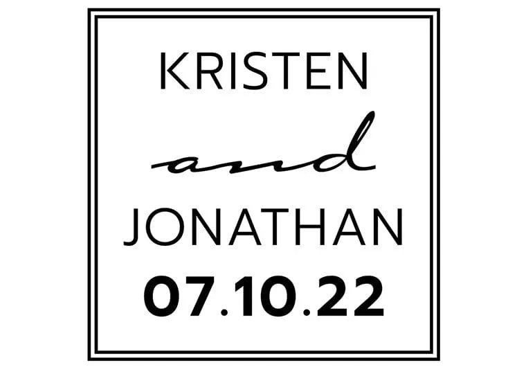 Modern Wedding Date