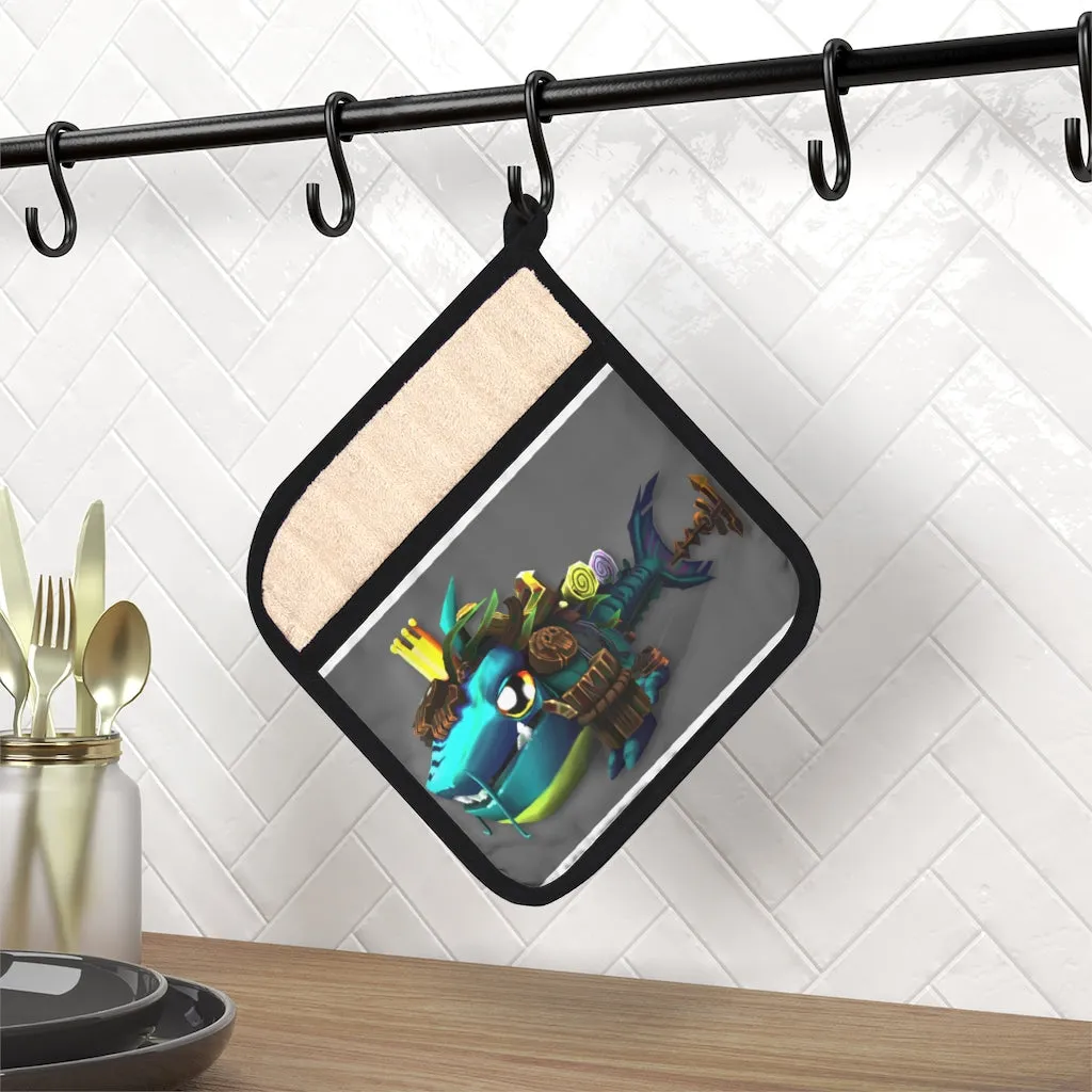 Nibblers the Misfit Shark Pot Holder with Pocket