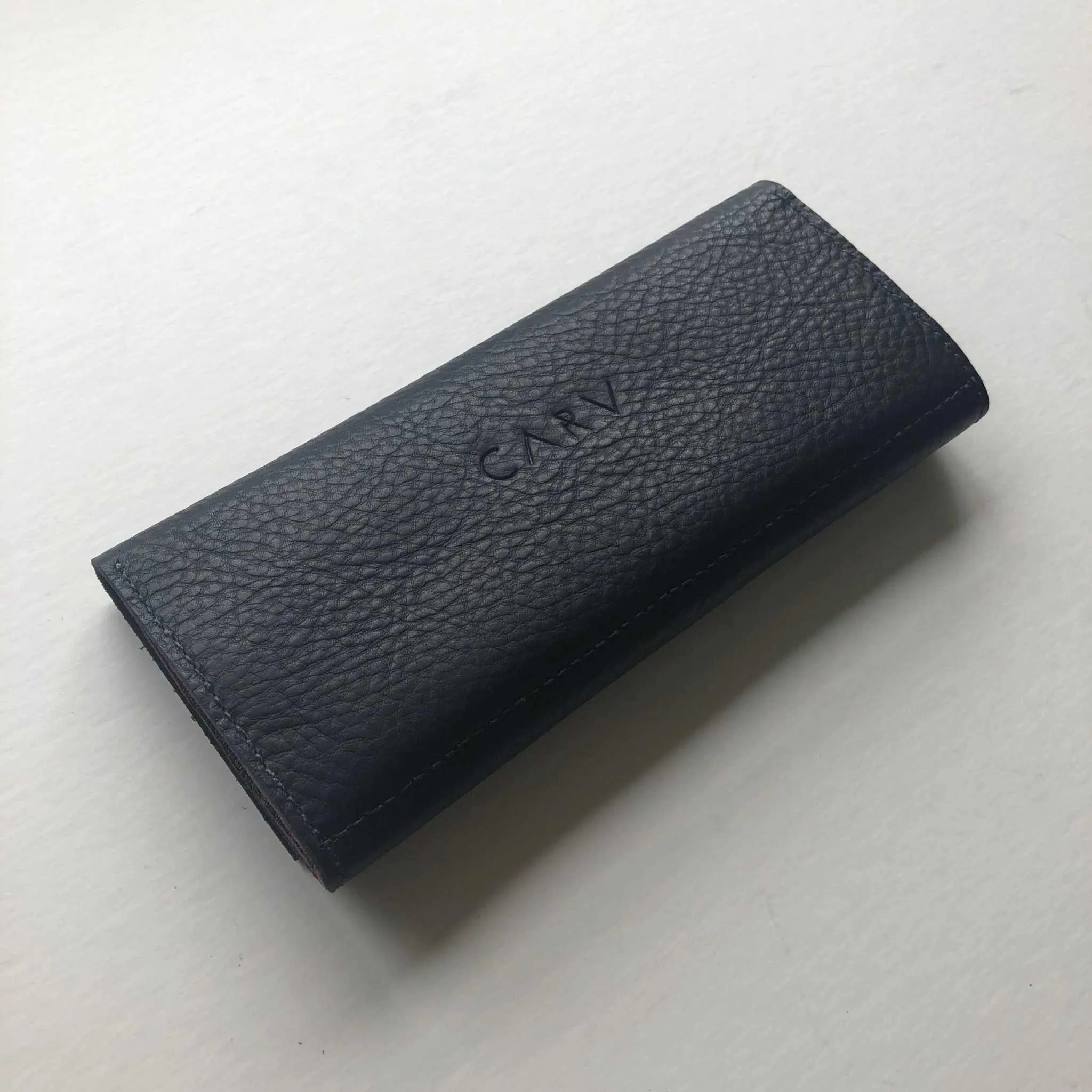 Nomad Maxi Leather Folding Wallet Purse in Black or Tan