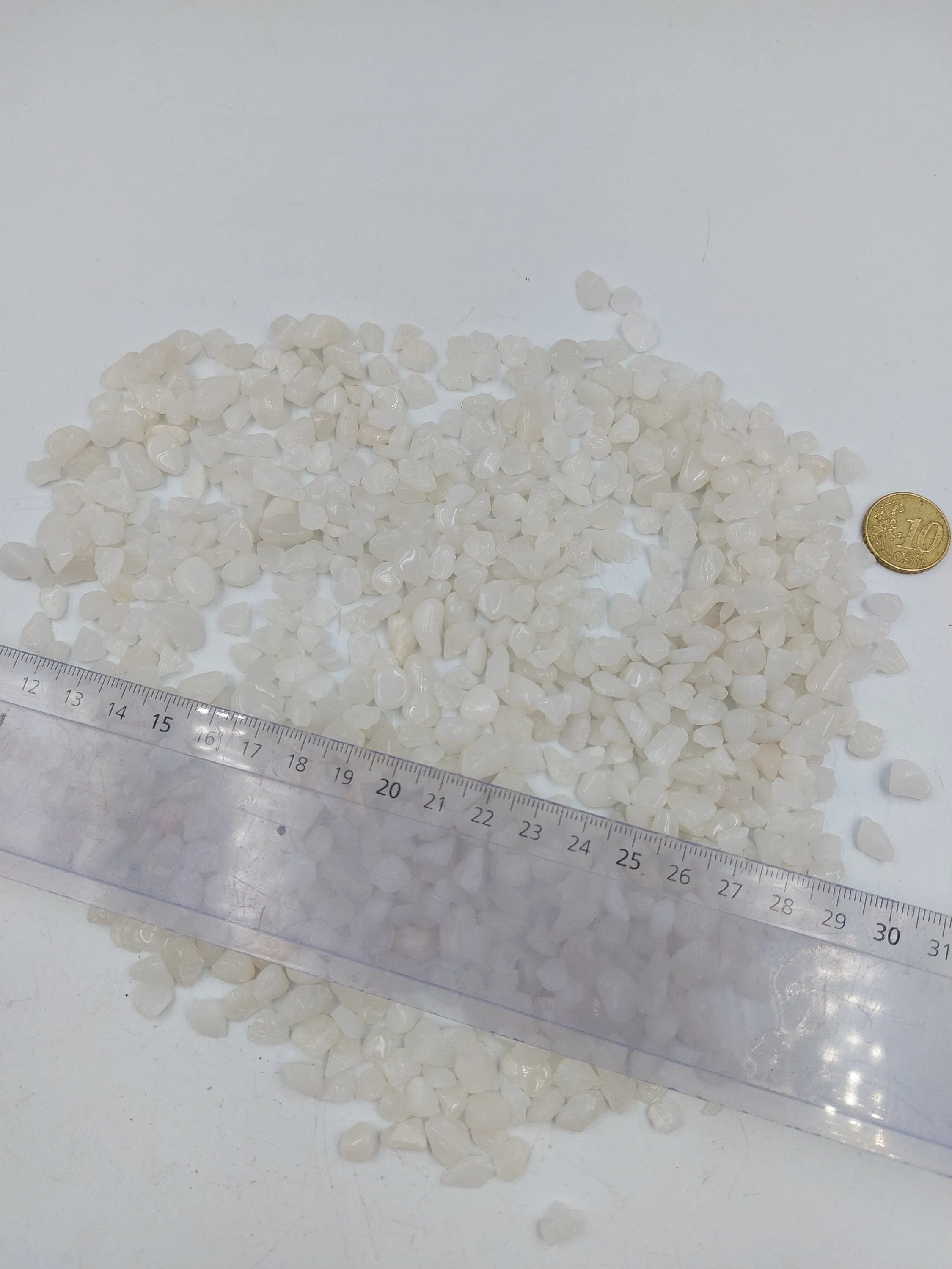 Onyx White Polished Crystal Chips, Tumbled Healing Gemstone, New Age Polished Semi-Precious Rocks