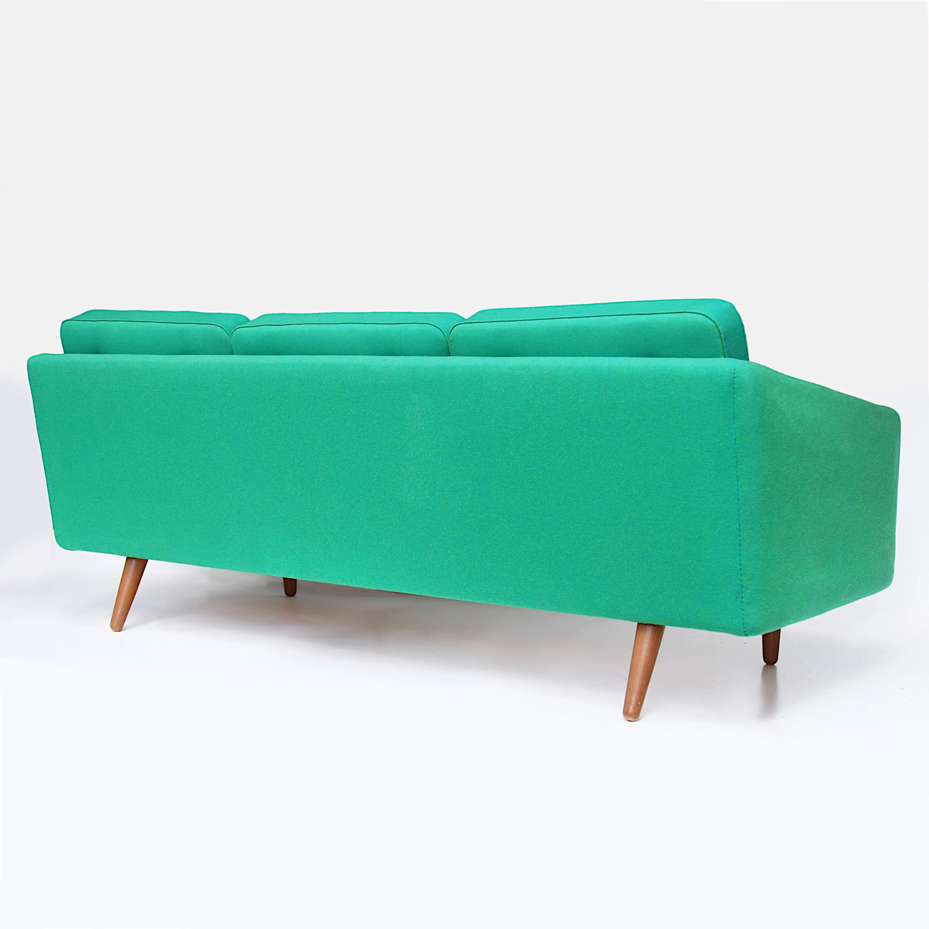 Original Vintage Danish Børge Mogensen Model 201 Sofa in Green Hallingdal Wool
