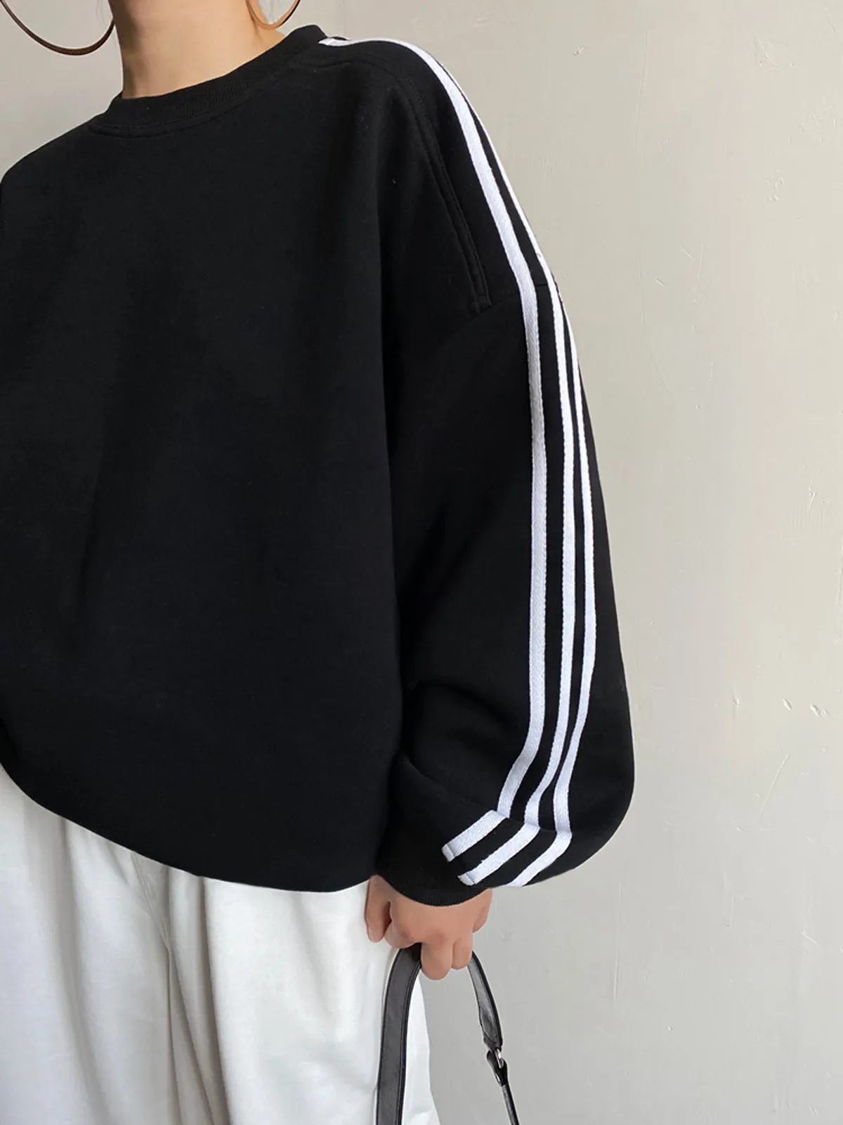 Oversized Charming Panel Sweatshirt