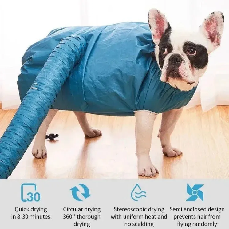 PoochDry Frenchie Drying Bag Quick and Easy Pet Drying