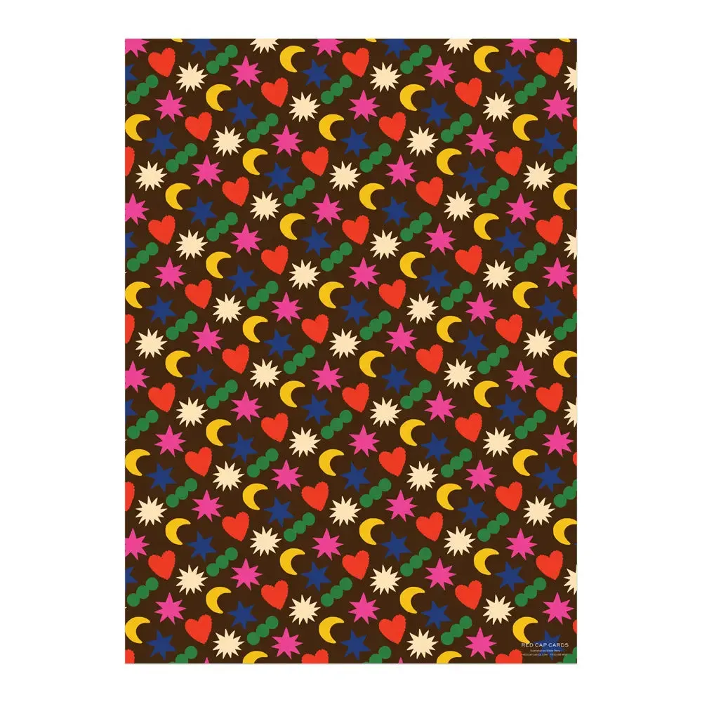 Rainbow Charms Wrapping Sheet