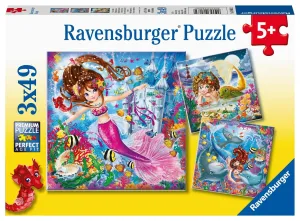 Ravensburger - Charming Mermaids 3x49 pieces