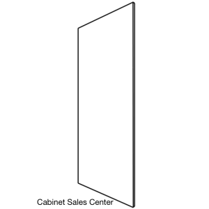 Refrigerator End Panel/Tall Cabinet Side Panel - Modern Line