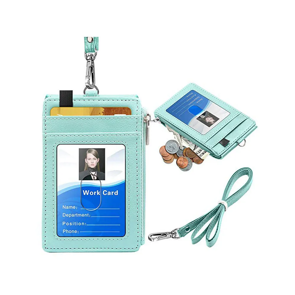 RFID PU Leather ID Card Holder