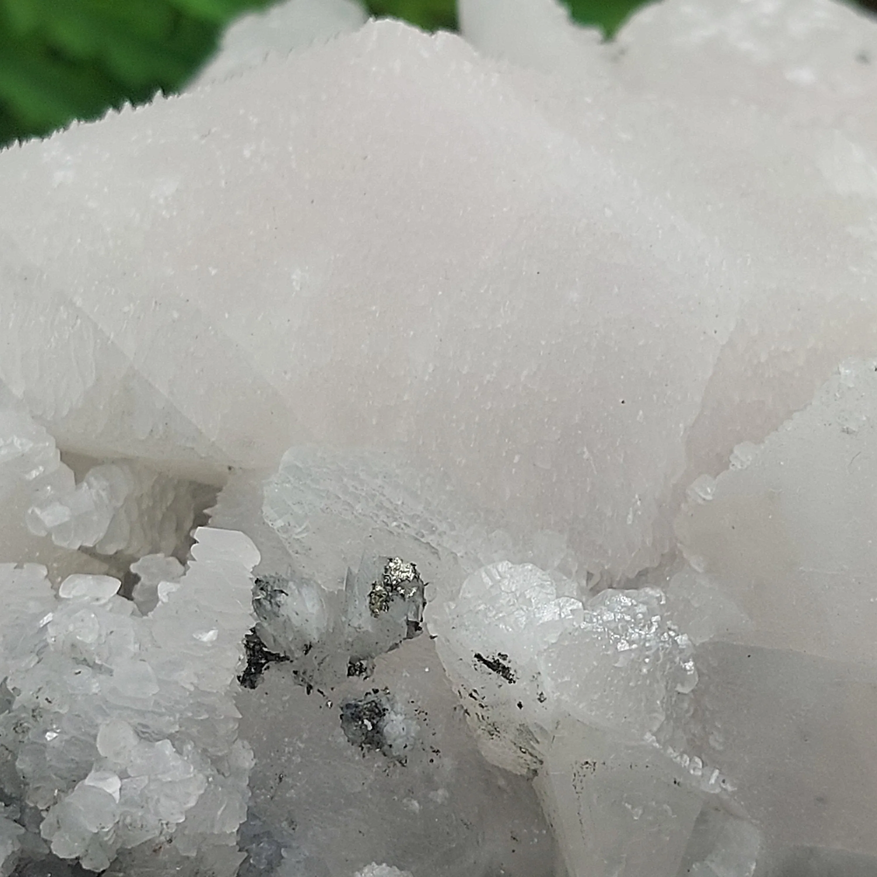 Rough Mineral Stone with Galena - Pyrate - Manganoan Calcite prosperties