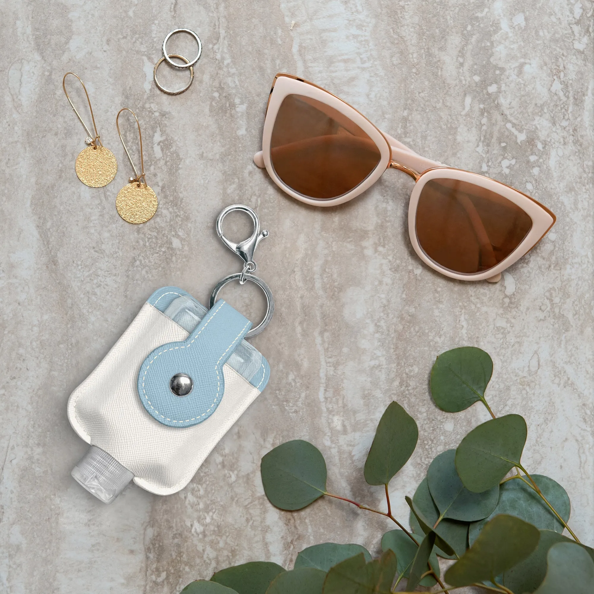 Slow and Steady Hand-Sanitizer Holder with Travel Bottle