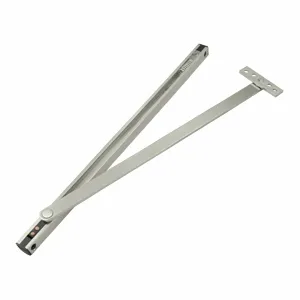 Solid Brass Overhead Door Holder (Brushed Nickel Finish)