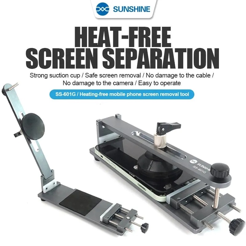 SS-601G Universal LCD Screen Repair Separator Heating Free Fixture Remove All Mobile Phone Powerful Sucker Fixing Clamp
