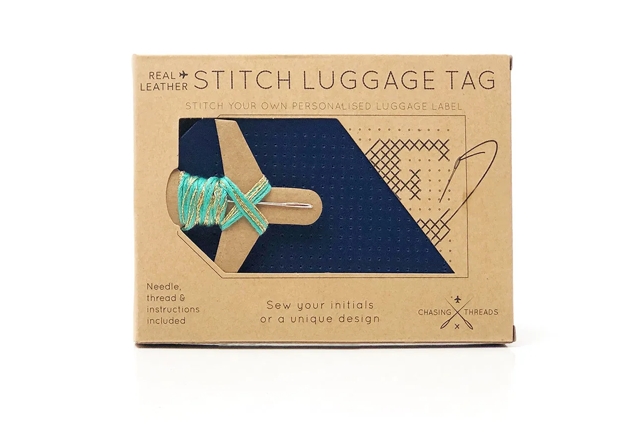 Stitch Passport & Luggage Tag Set - Navy
