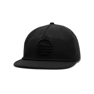 Sundaze Crushable Rope Hat | Black - Black