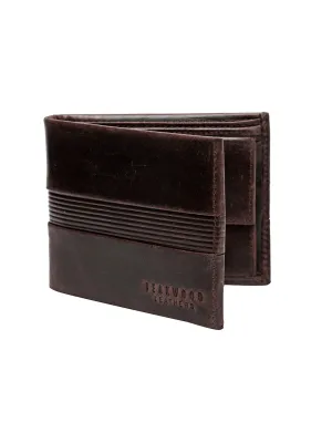 Teakwood Genuine Leather Brown Colour Two Fold Wallet
