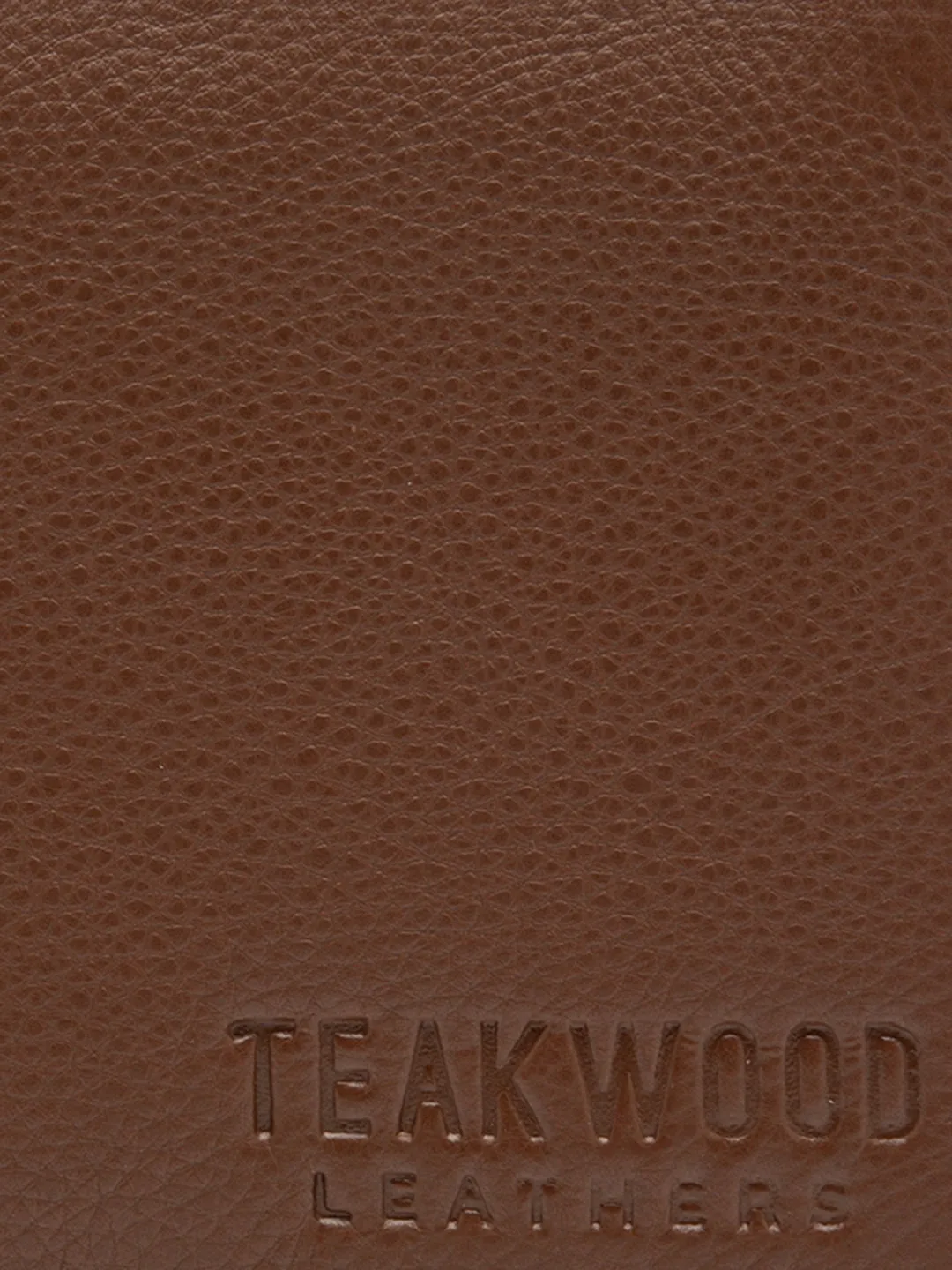 Teakwood Men Genuine Leather Rust Bi fold wallet