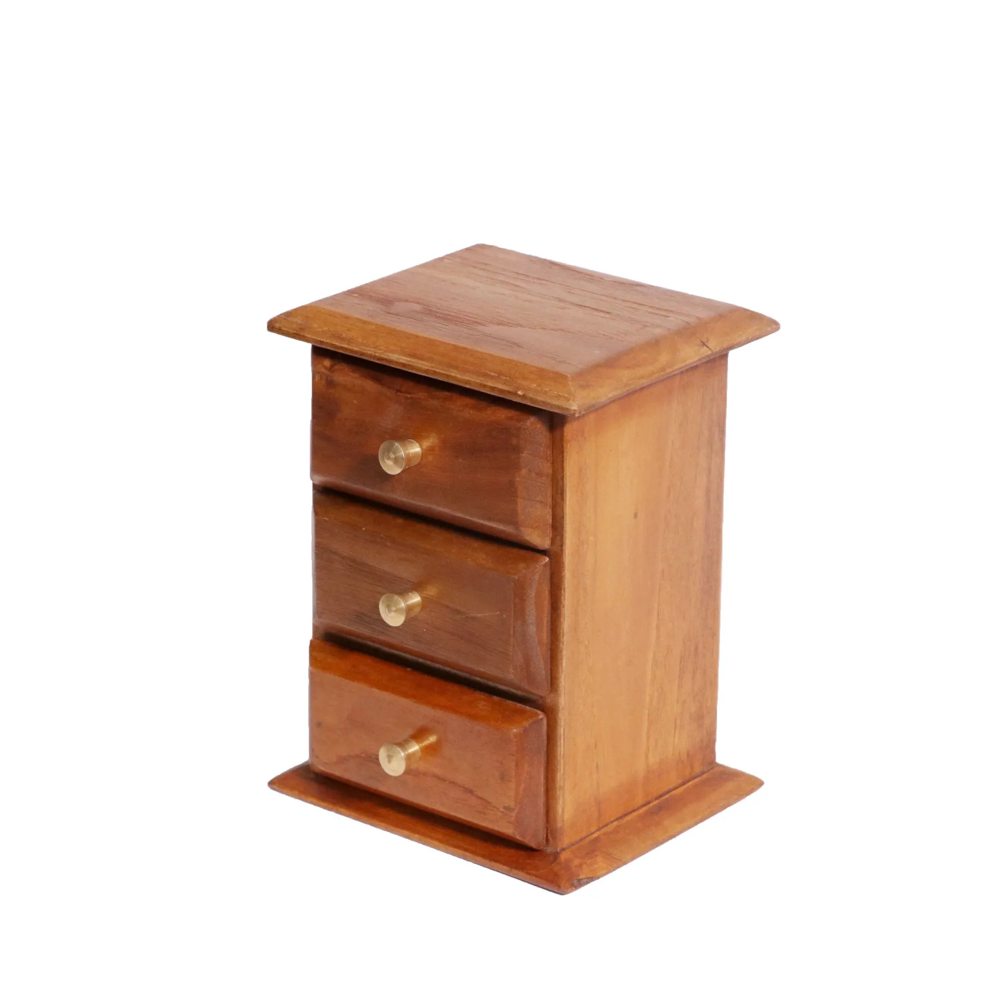 Triple Drawer Wooden Bureau