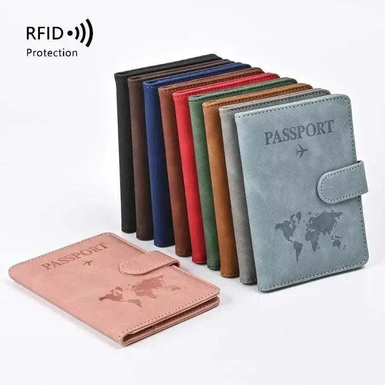 Unisex RFID Travel Passport Wallet - Secure & Stylish Cover - PPC003