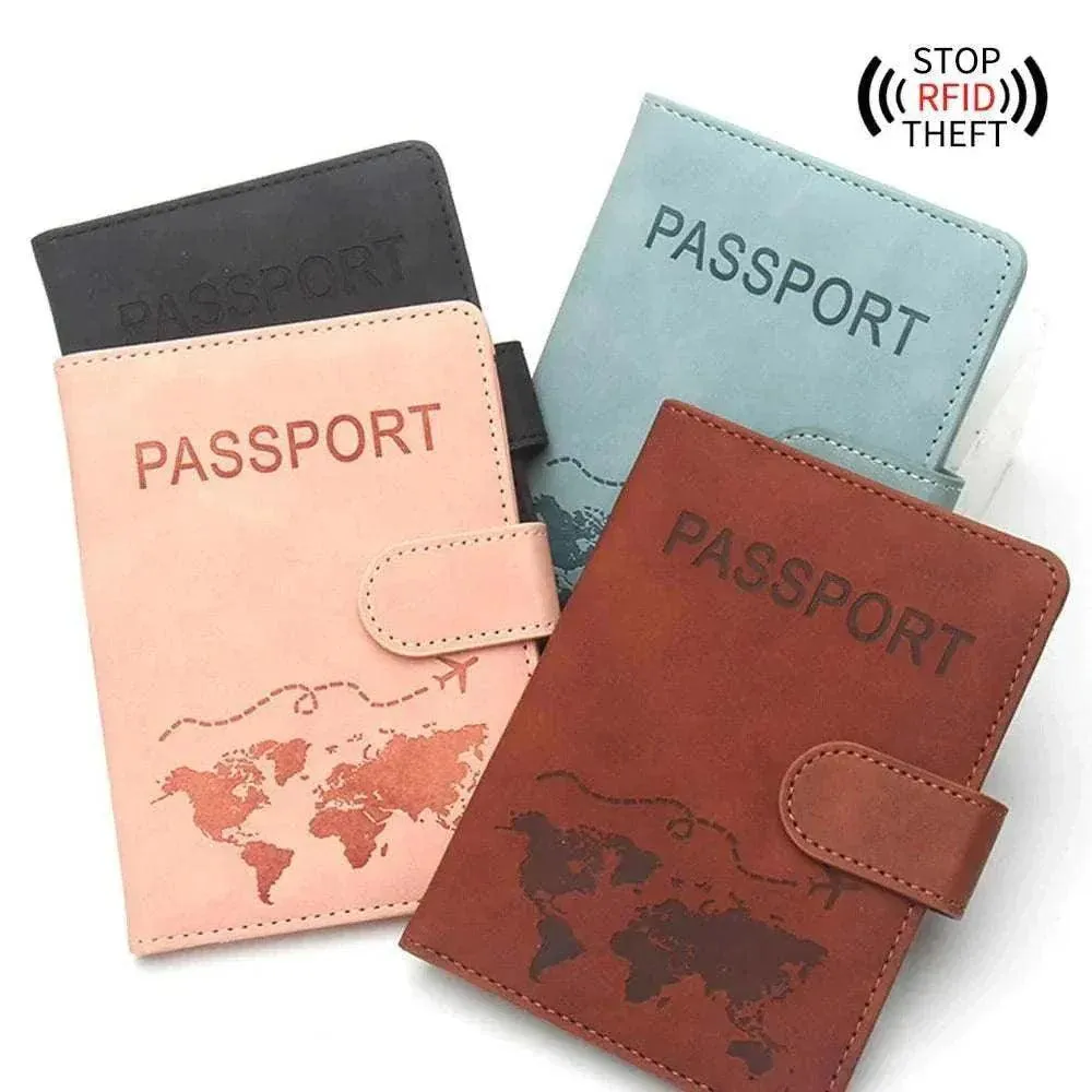 Unisex RFID Travel Passport Wallet - Secure & Stylish Cover - PPC003