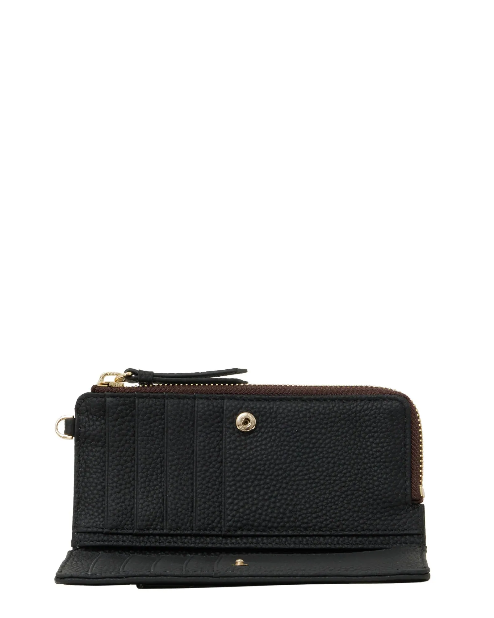 Willa Wallet | Black   Croc